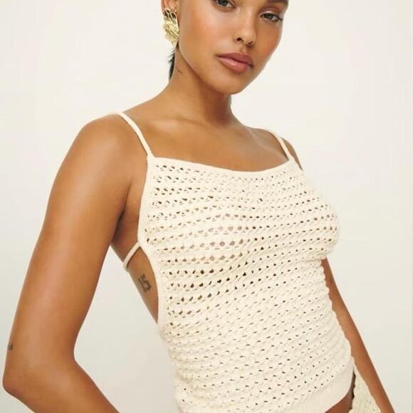 NWT Reformation Crochet Tank - Picture 5 of 6